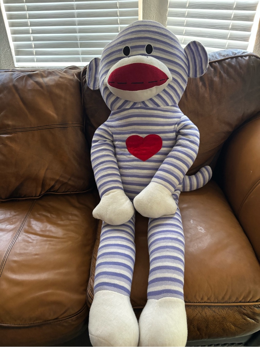 Striped Plush Sock Monkey